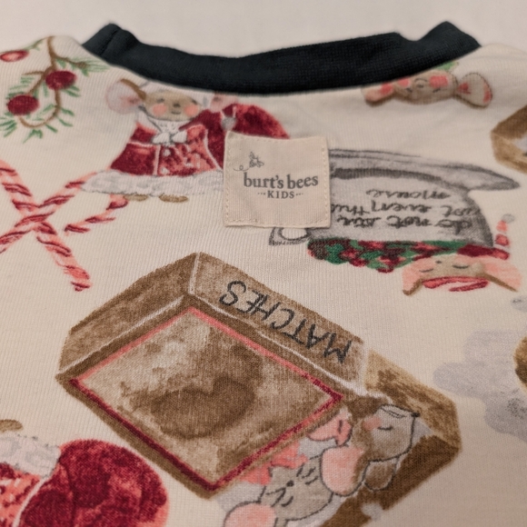 Burt's Bees baby "cute as a button" pajama set - Picture 5 of 9